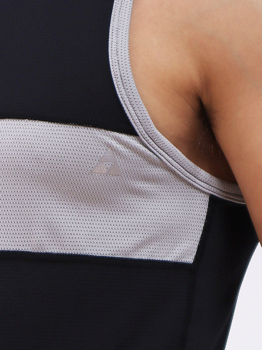 men's black sports tank top - Body Aware UK
