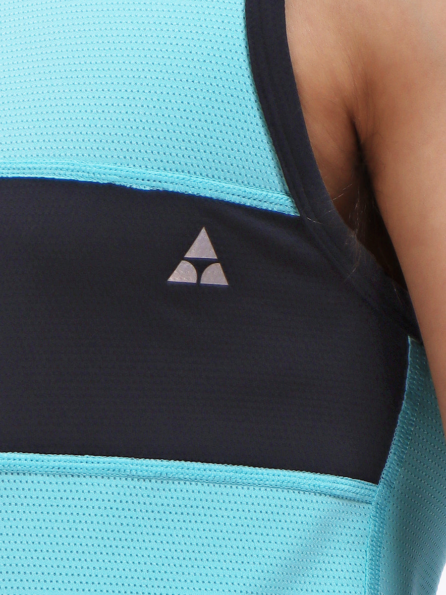 men's turquoise sports tank top - Body Aware UK