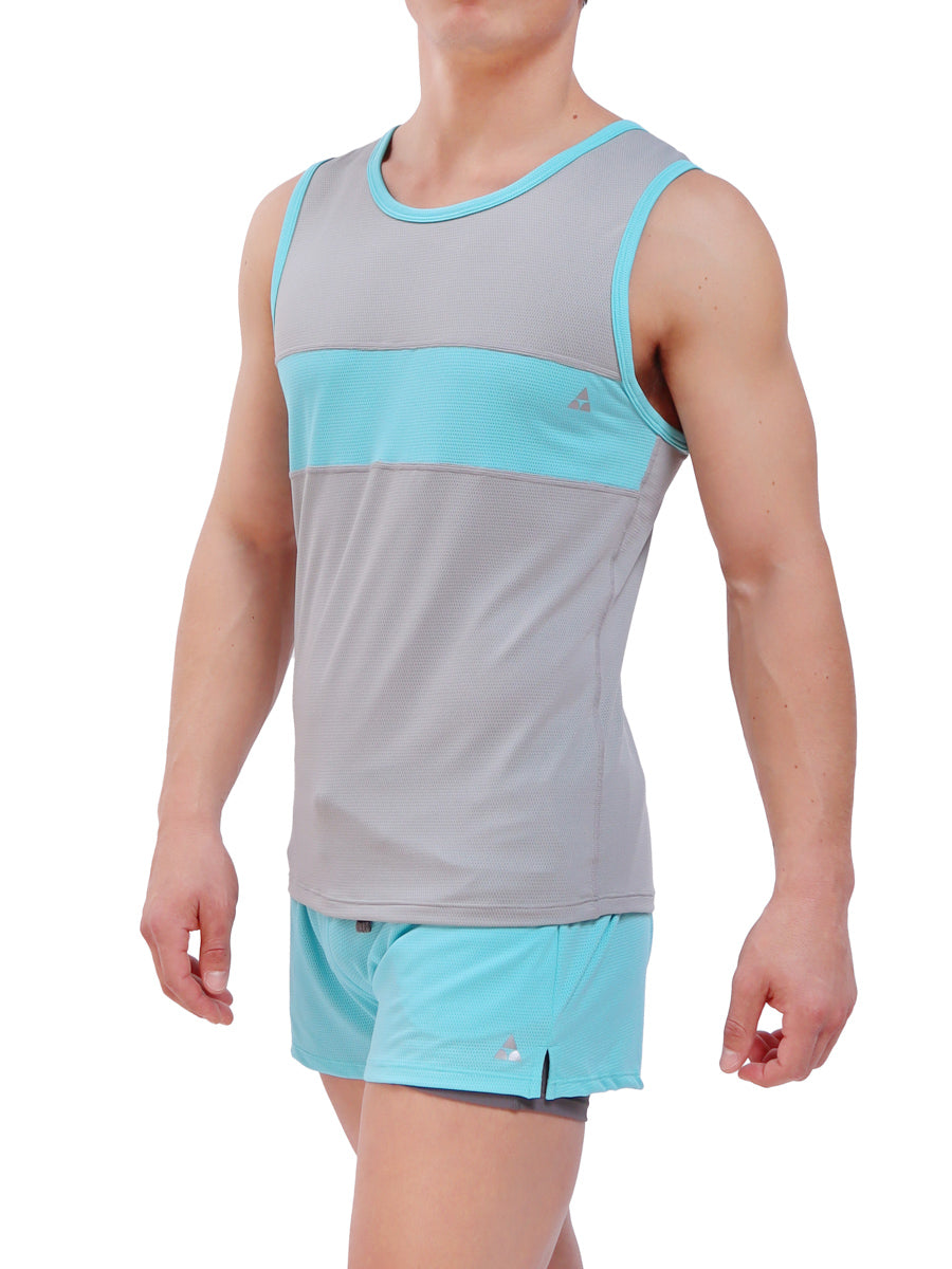 men's grey sports tank top - Body Aware UK