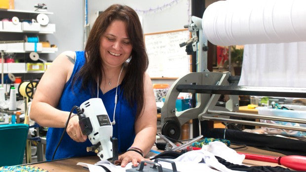 Behind Bodyaware: Georgina, Fabric Cutting Extraordinaire!