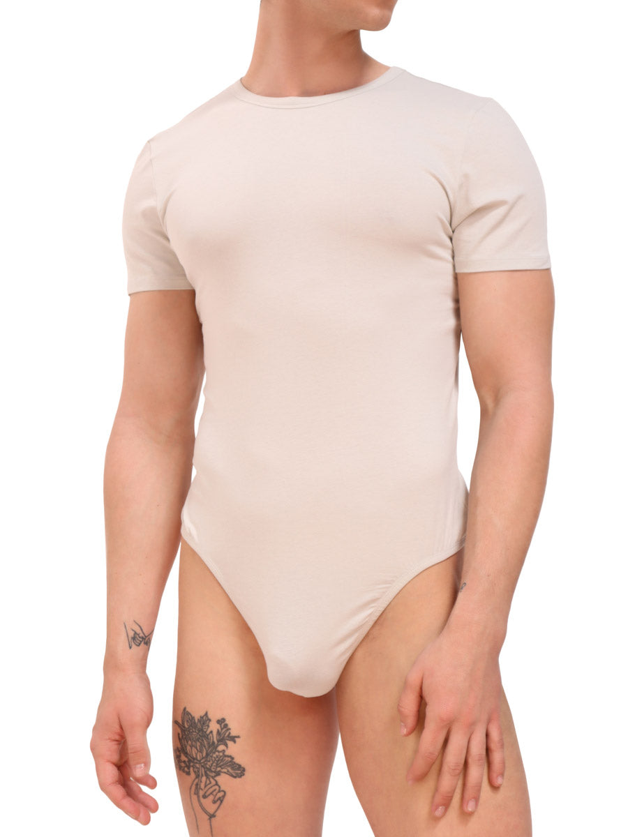 Short Sleeve Thong Cotton Bodysuit