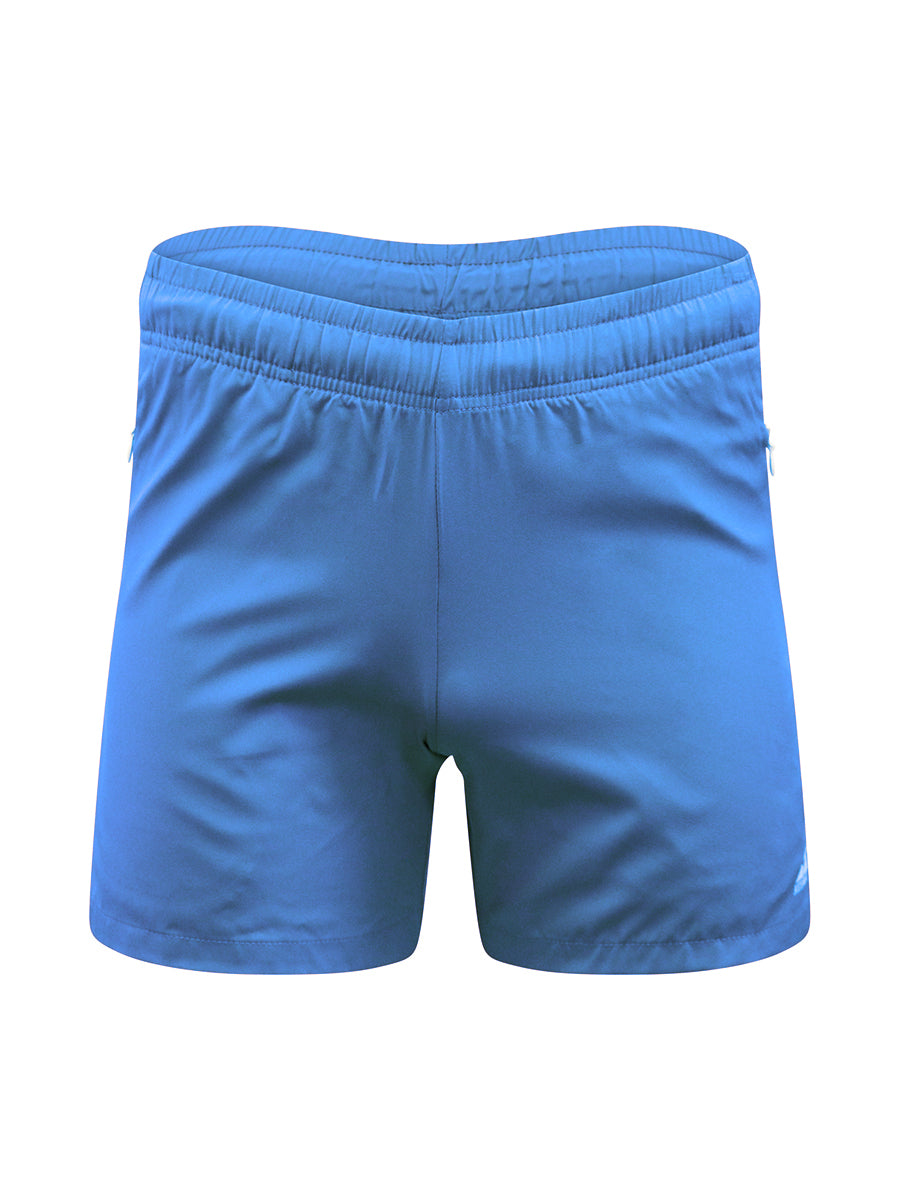 Blue shorts on a white background