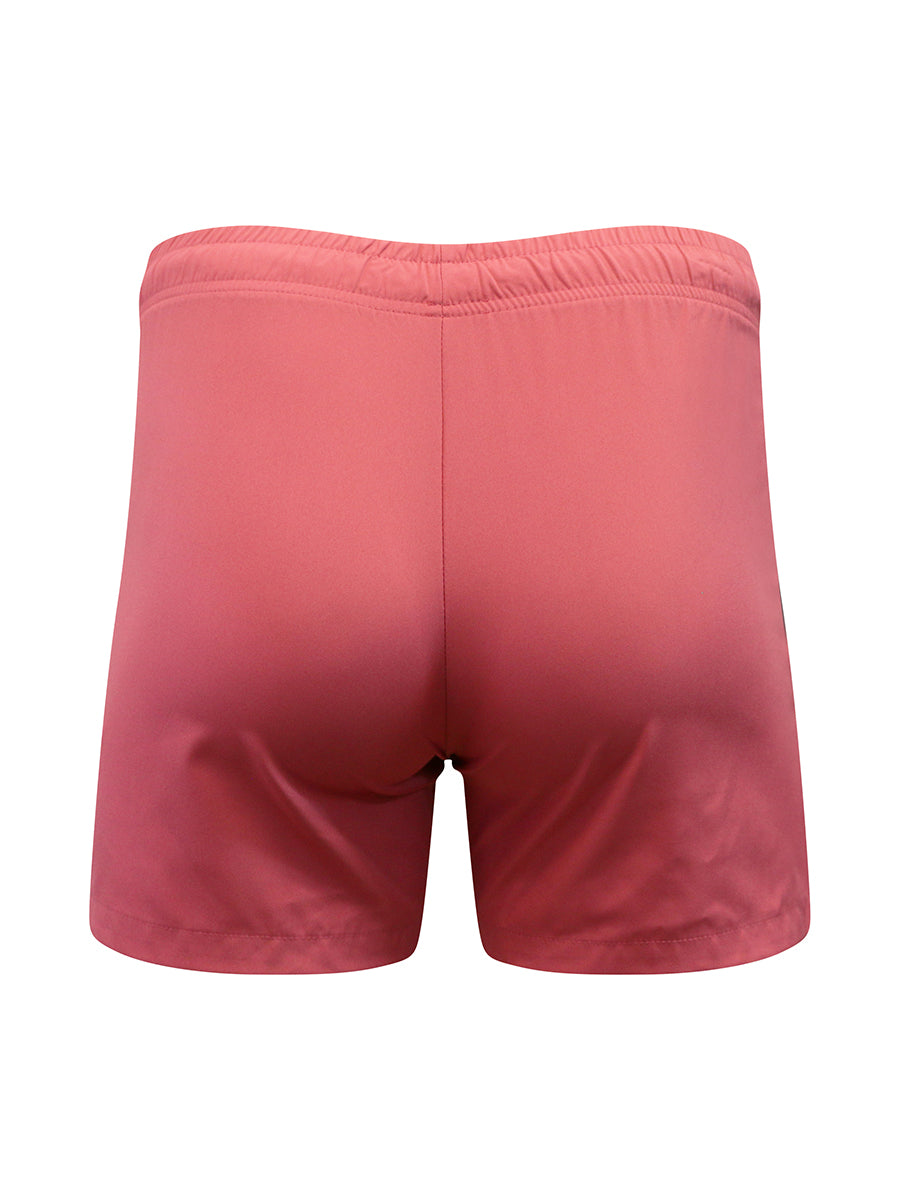 Pink shorts on a white background