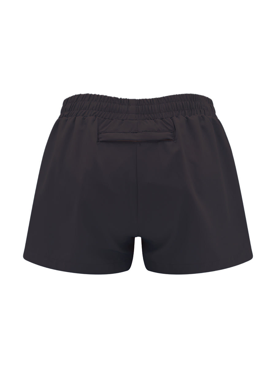 Black shorts on a white background