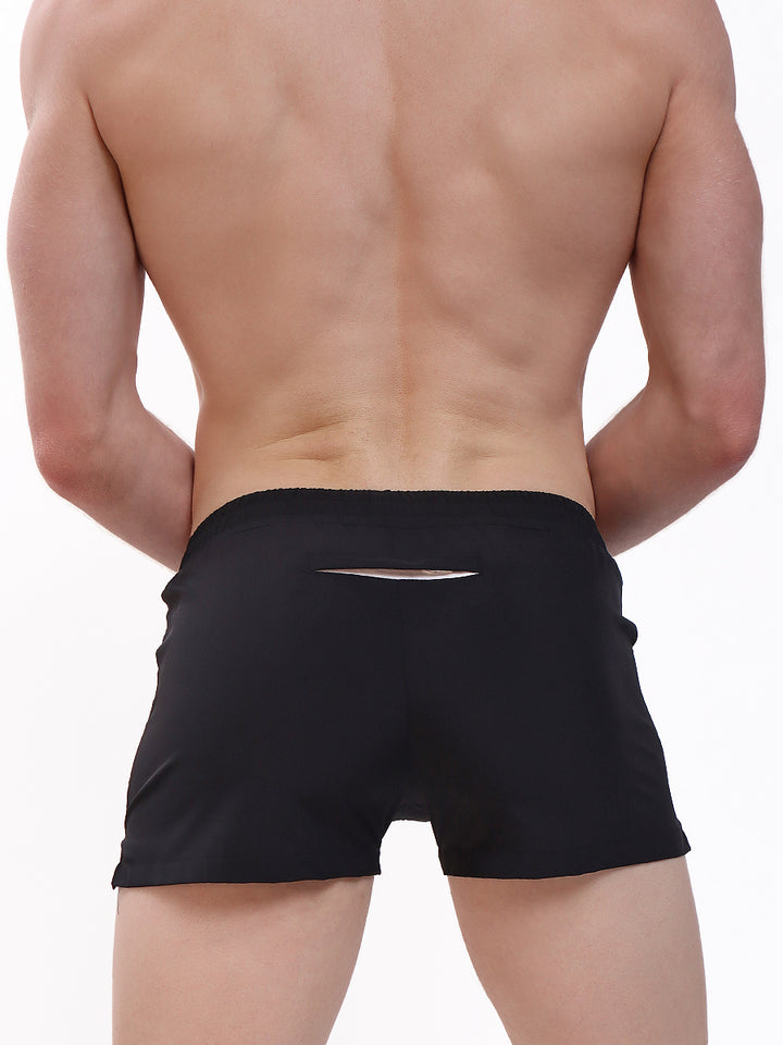 men's black gym shorts - Body Aware UK