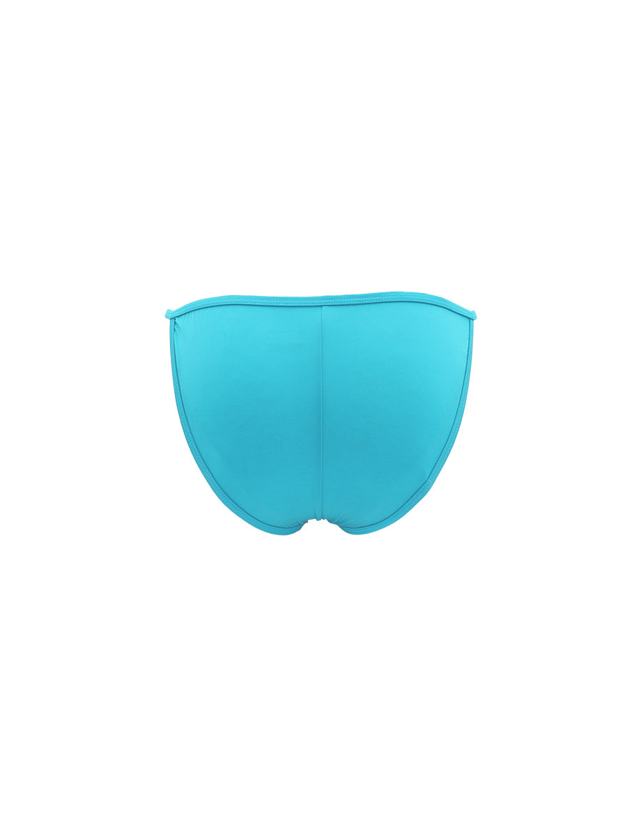 Turquoise blue men's underwear on a white background.