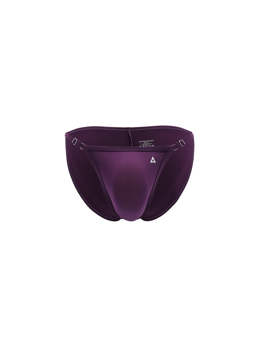 Purple men's underwear on a white background