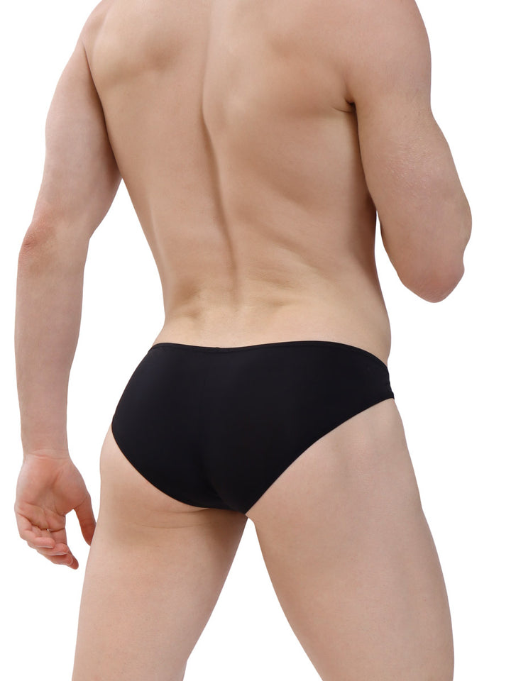 men's black nylon bikini briefs - Body Aware UK