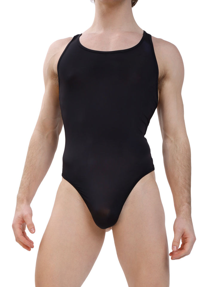 men's black thong bodysuit - Body Aware UK