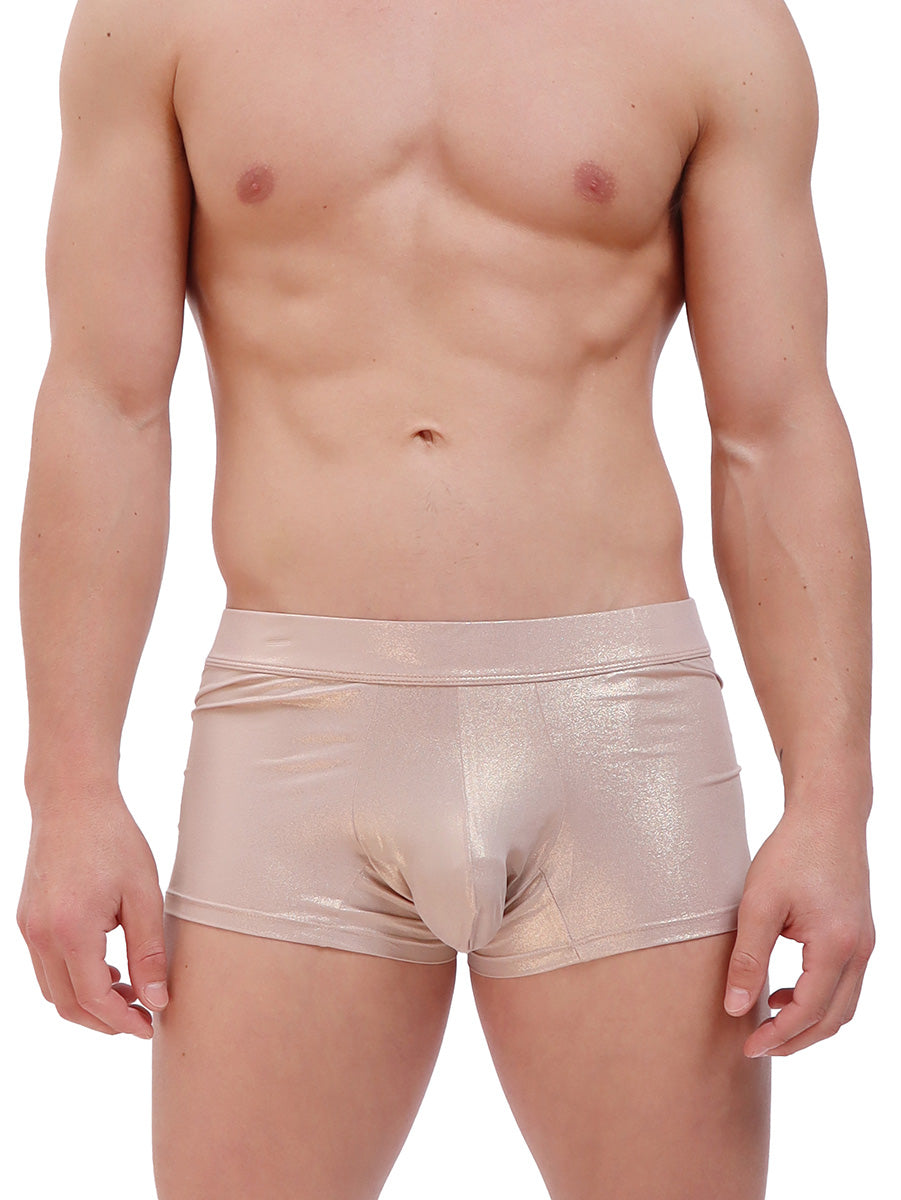 men's gold metallic shorts - Body Aware UK