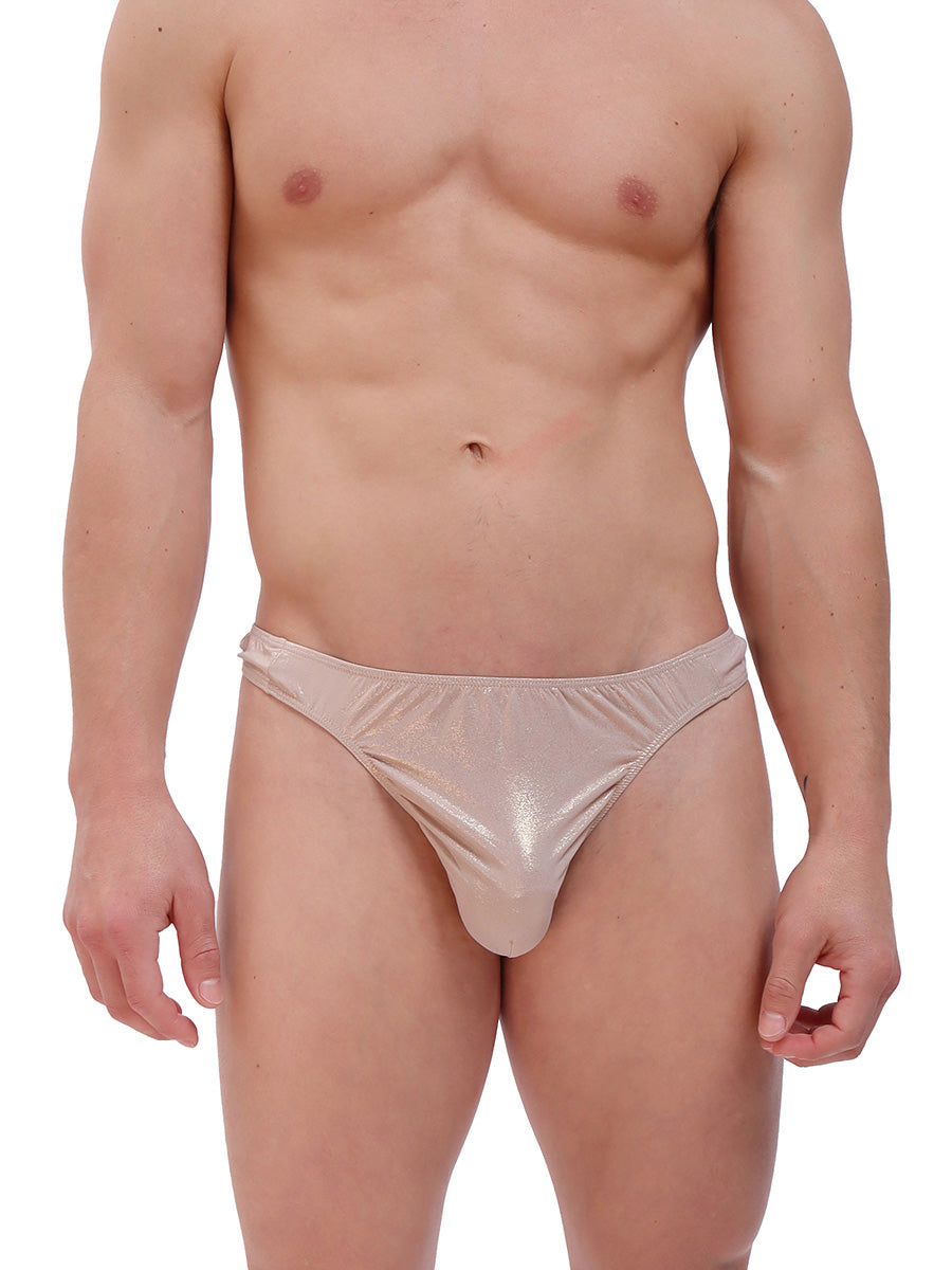 men's gold metallic thong - Body Aware UK