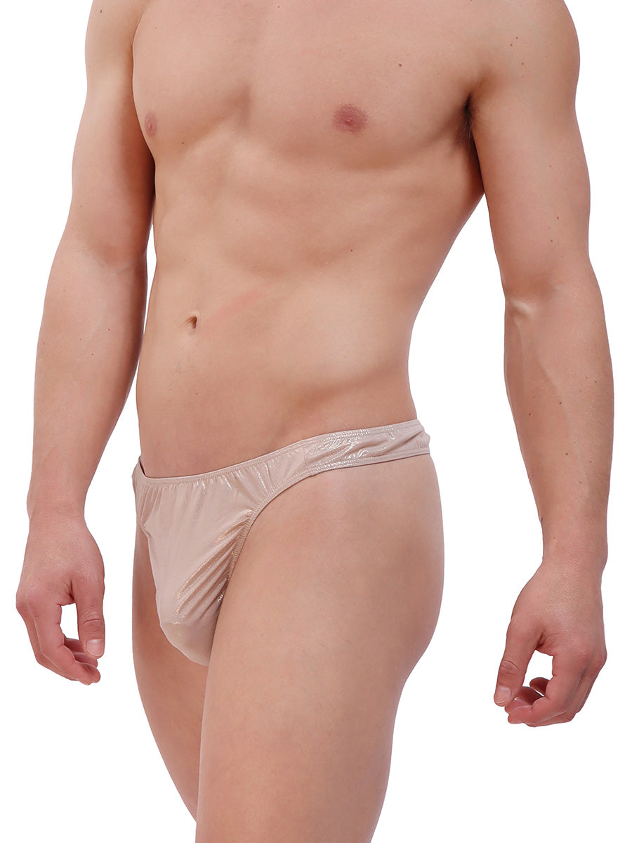 men's gold metallic thong - Body Aware UK