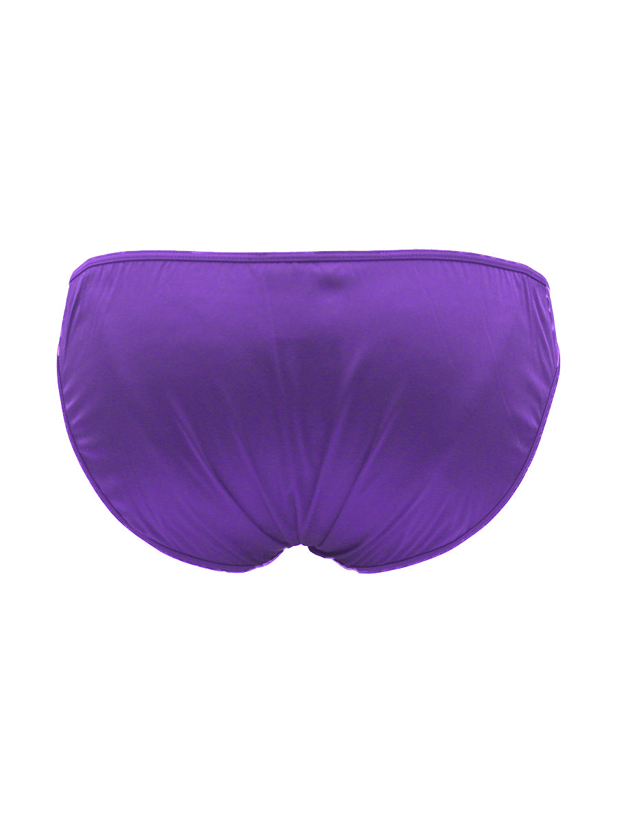 Purple men's underwear on a white background