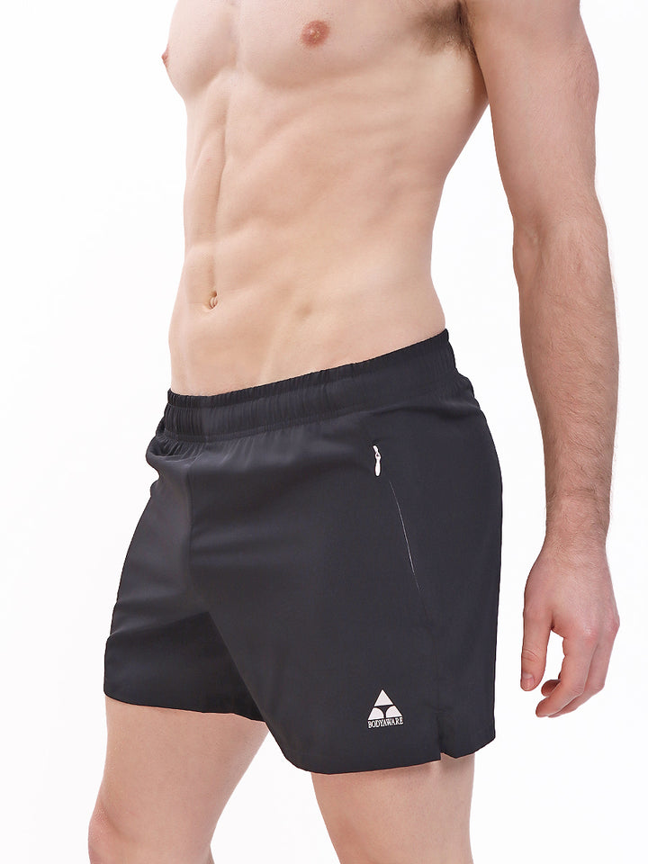 Men's Black Gym Shorts - Sexy Activewear For Men - Body Aware UK