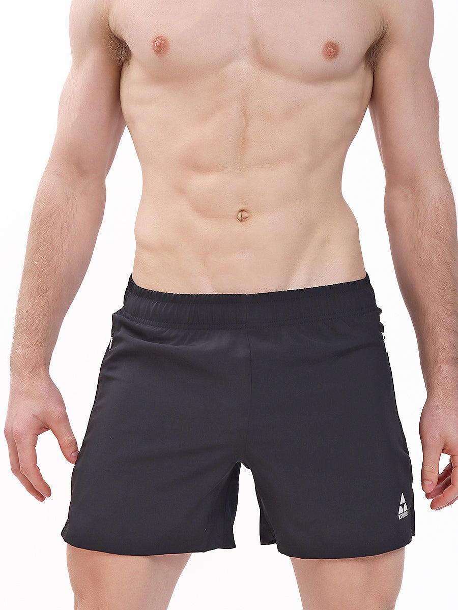 men's black gym shorts - Body Aware UK