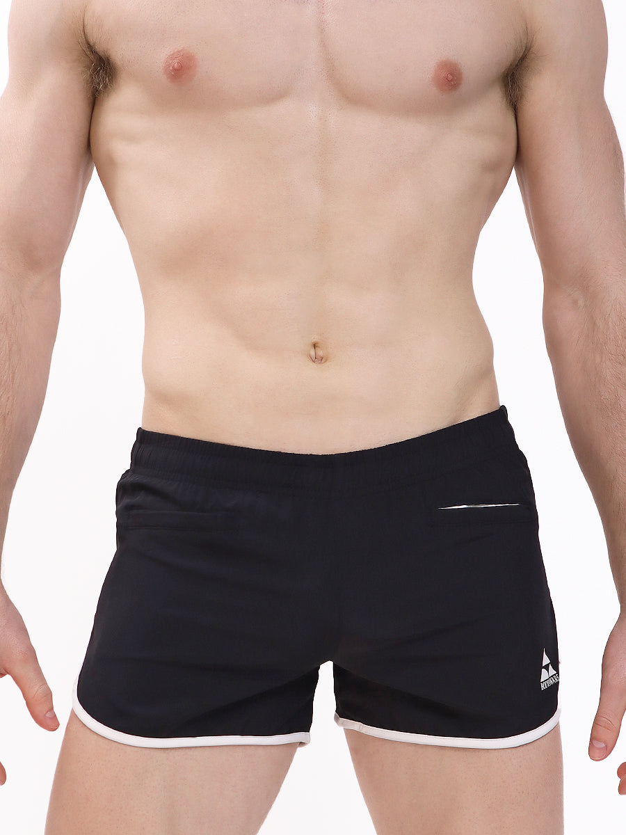 Men's Black Running Shorts - Sexy Shorts For Men - Body Aware UK