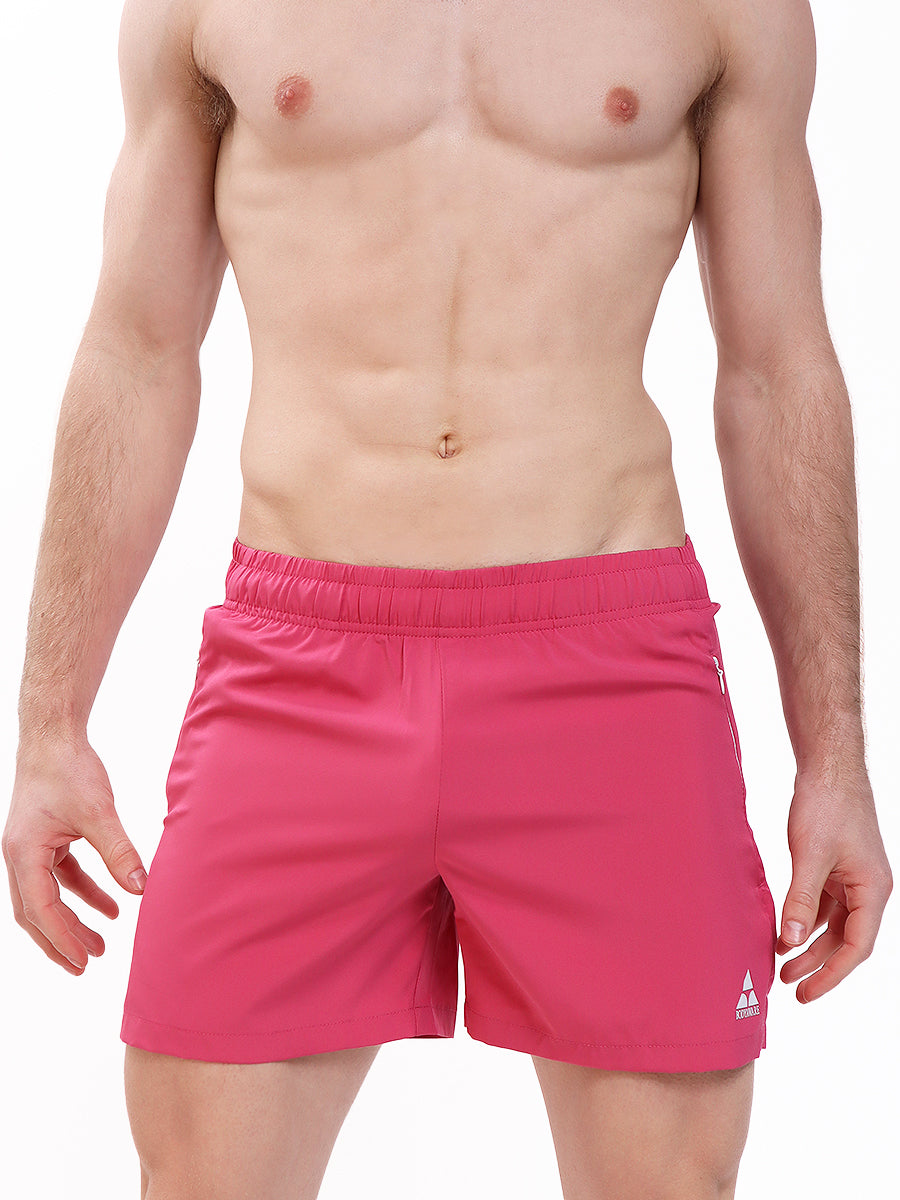 men's pink gym shorts - Body Aware UK
