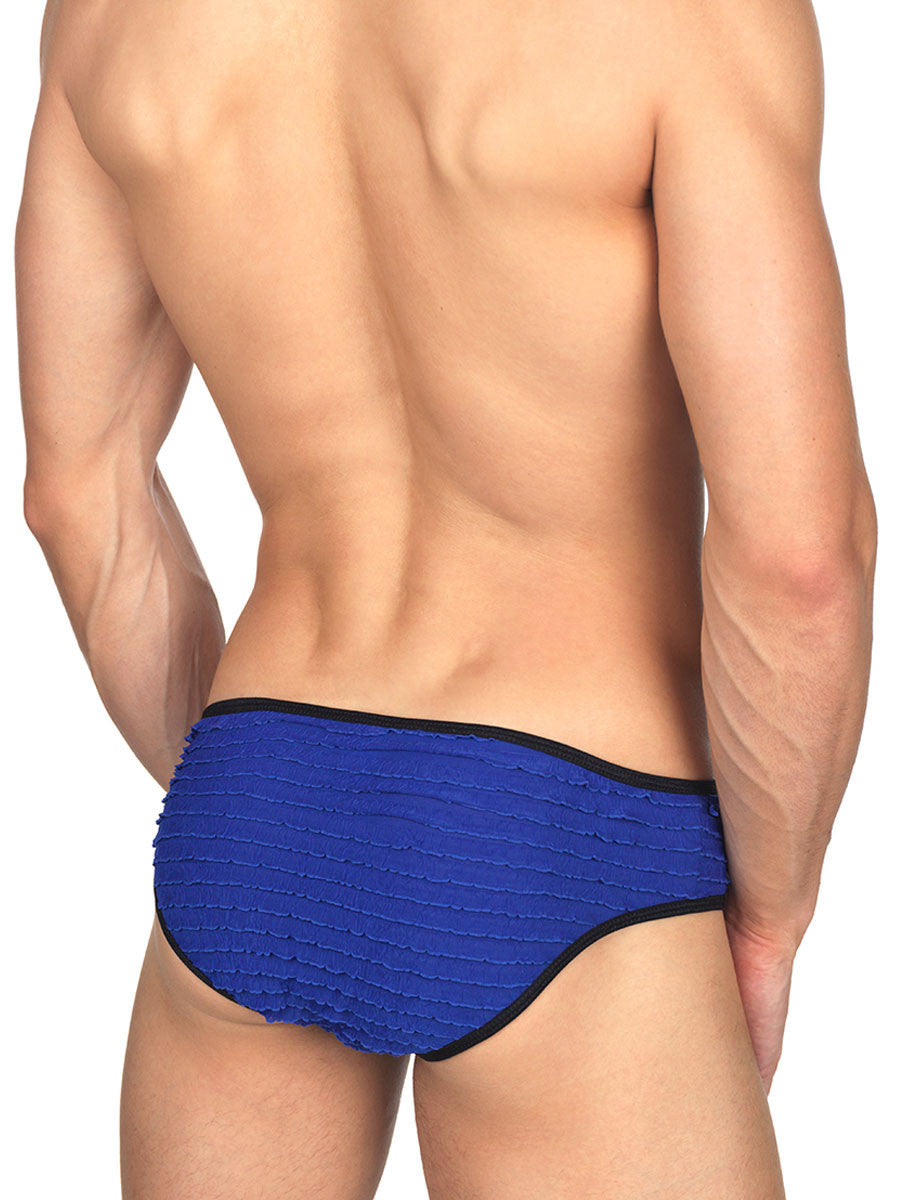 Men's Blue Ruffled Briefs