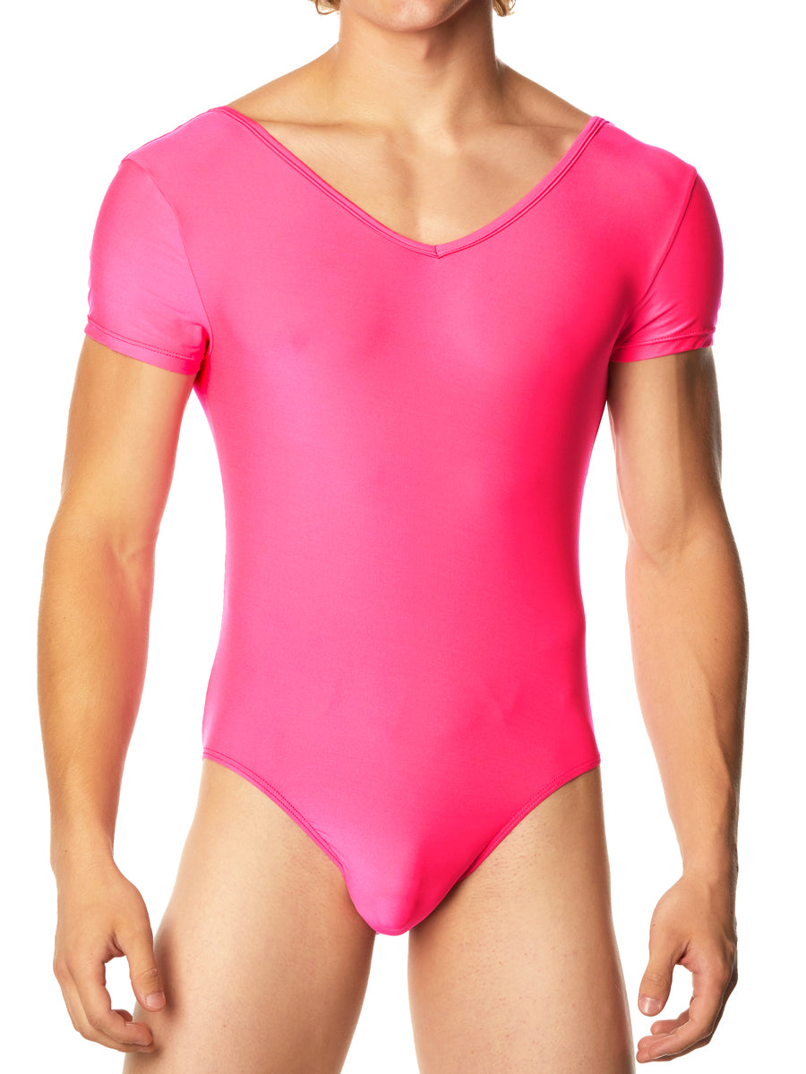 Men's pink bodysuit