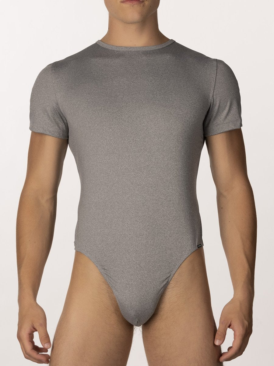 men's grey t-shirt bodysuit