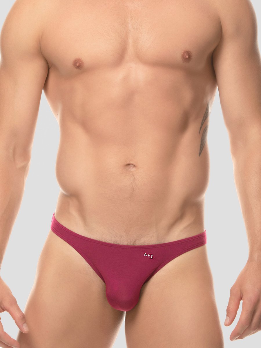 men's red modal bikini briefs