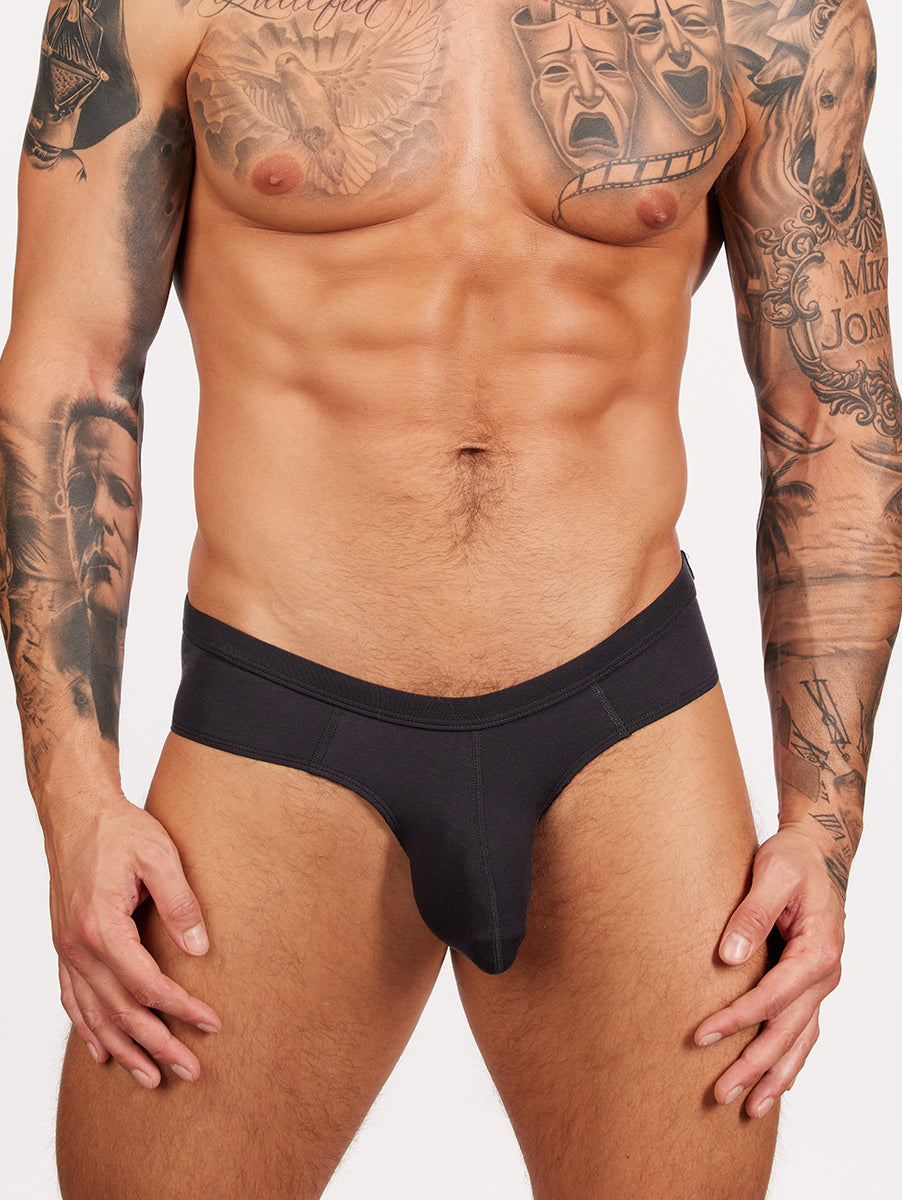 men's black modal briefs - Body Aware UK