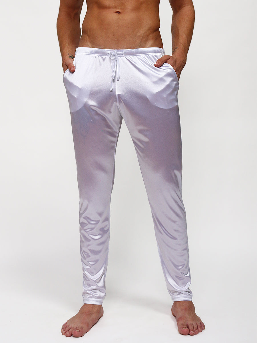 Men's Silk Satin Pajamas Pants Sleep Bottoms Nightwear Trousers -  Walmart.com