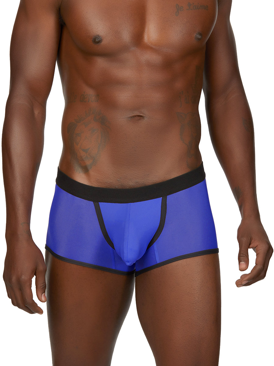 men's blue mesh boxers