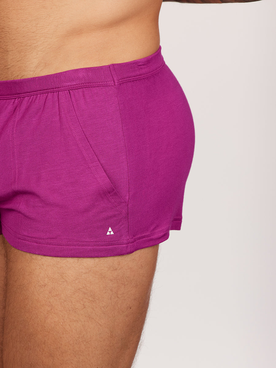 men's pink modal shorts - Body Aware UK