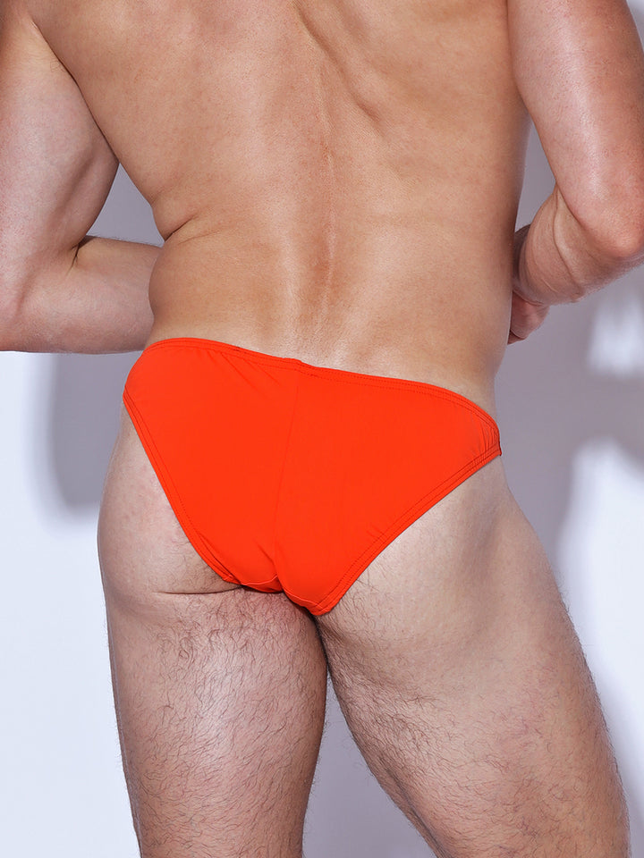 men's orange swim tanga - Body Aware UK