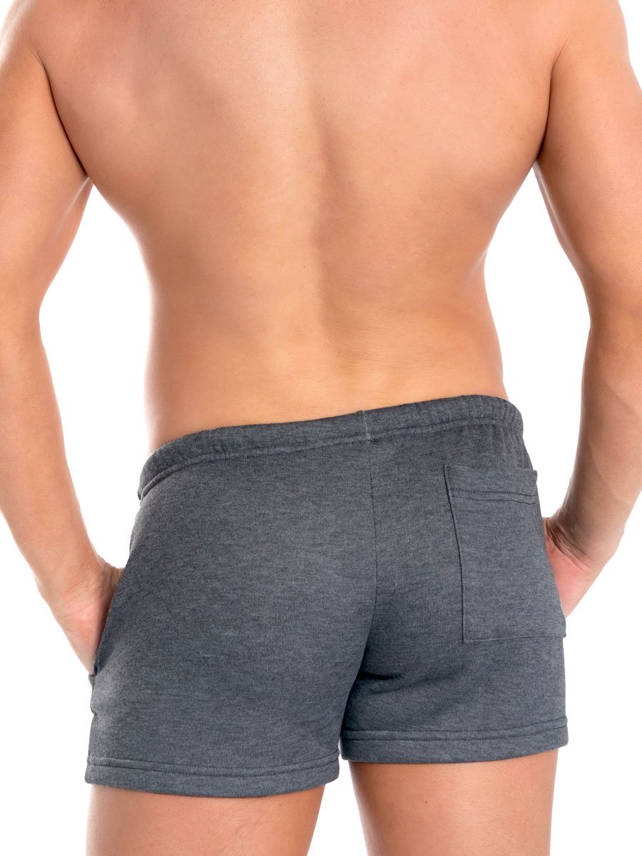 Men's grey fleece shorts