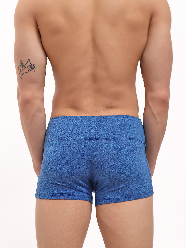 men's blue yoga shorts - Body Aware UK