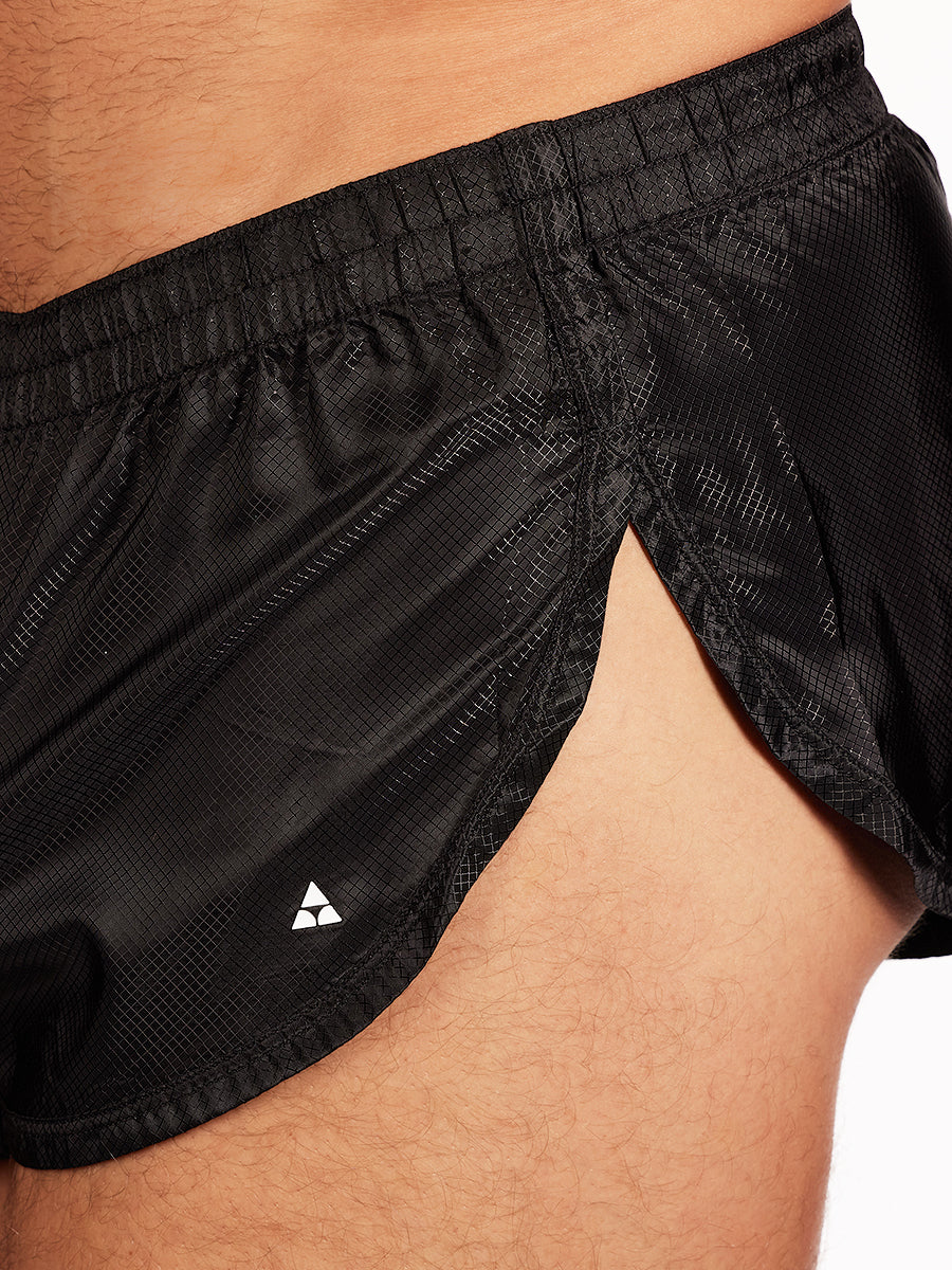 men's black nylon shorts - Body Aware UK