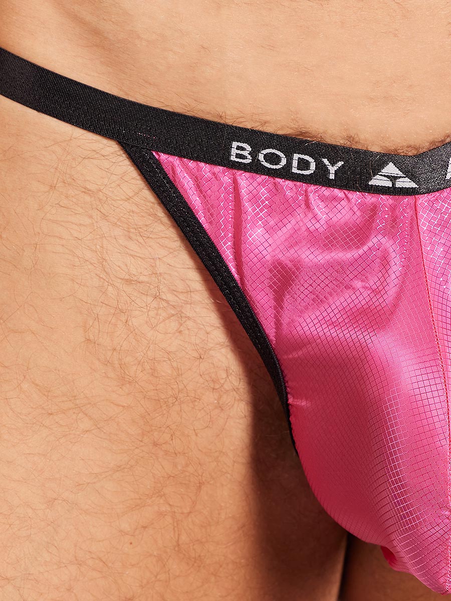 men's pink nylon thong - Body Aware UK