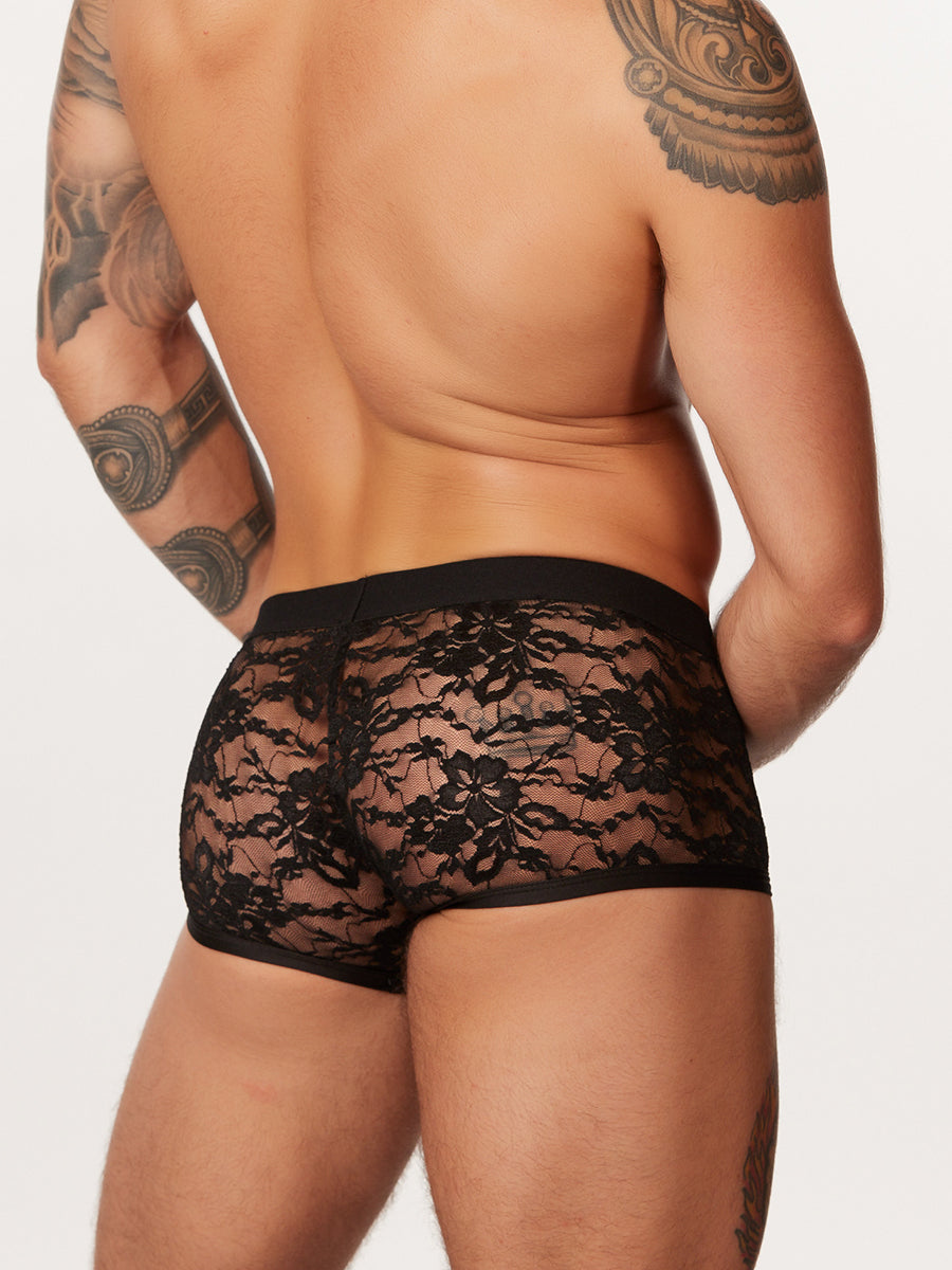 Lined Lace Mini Boxer