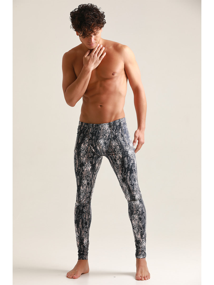 Men's Snakeskin Leggings