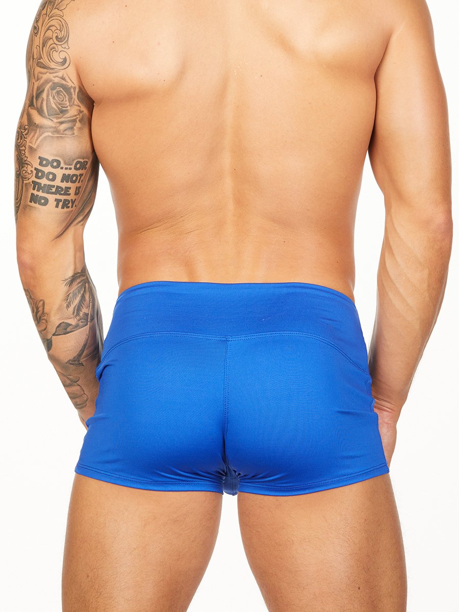 Men's blue short shorts