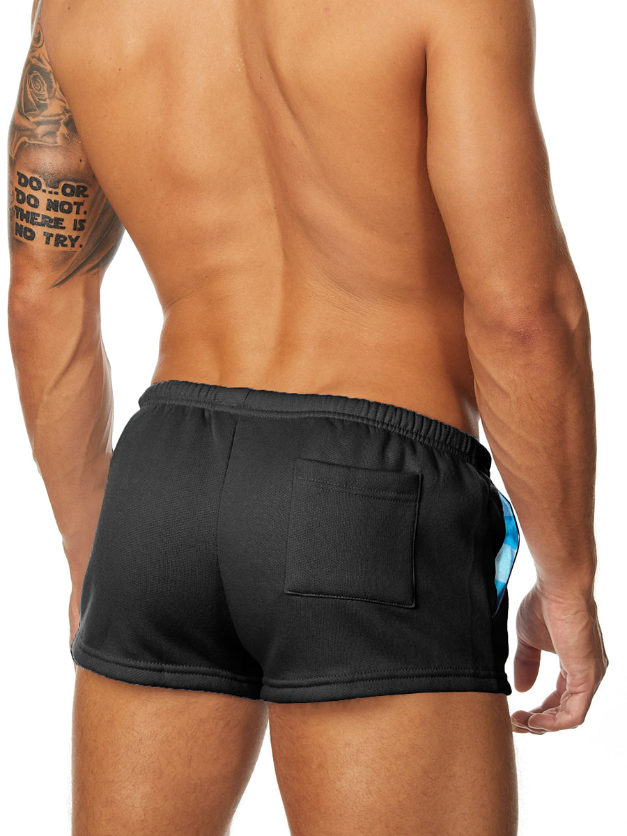 Men's Black Fleece Shorts - Athletic Shorts For Men - Body Aware UK