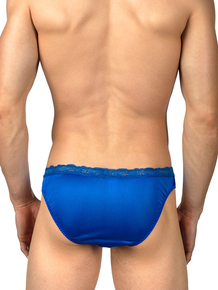 Men's Satin & Lace Briefs